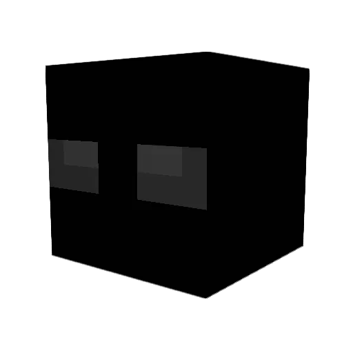 Bflacks Minecraft avatar head, 3D render