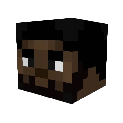 Bfoot208 Minecraft avatar head, 3D render