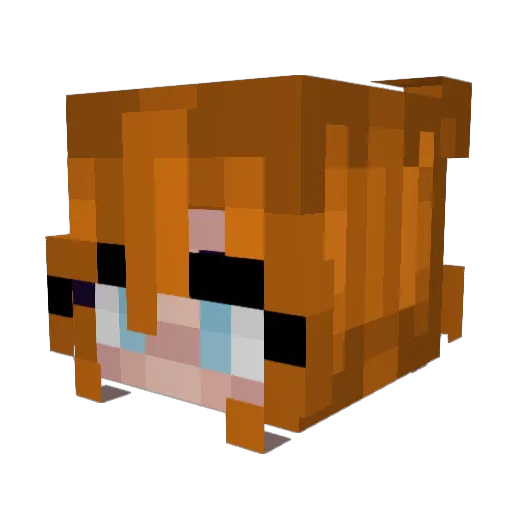 BfromKoEd Minecraft avatar head, 3D render