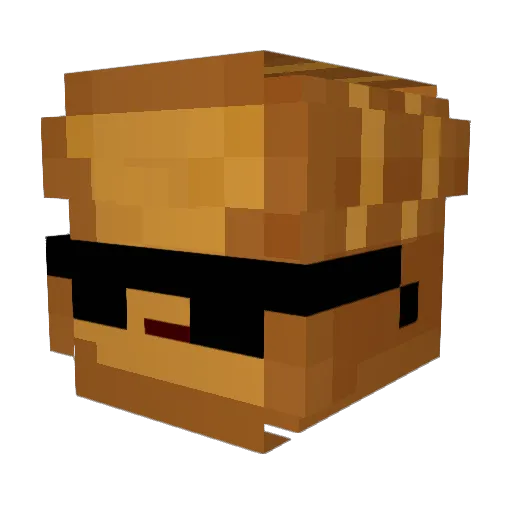 BgenEkmek Minecraft avatar head, 3D render