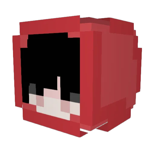Bger_ Minecraft avatar head, 3D render
