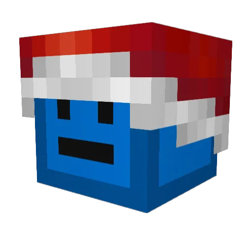 BgkMinecraft3 Minecraft avatar head, 3D render
