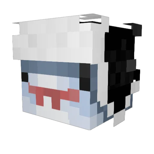 Bgo4t Minecraft avatar head, 3D render