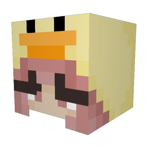 Bgone7 Minecraft avatar head, 3D render