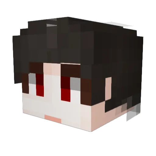 Bhafel Minecraft avatar head, 3D render
