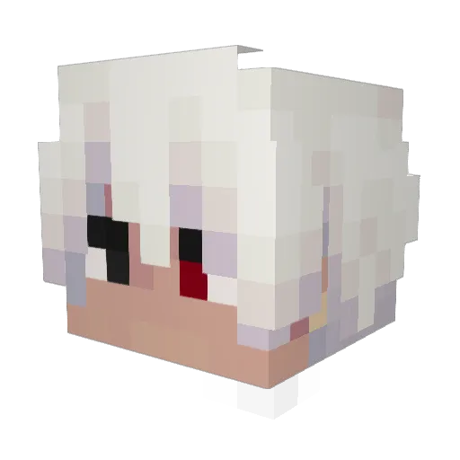 Bhaki Minecraft avatar head, 3D render