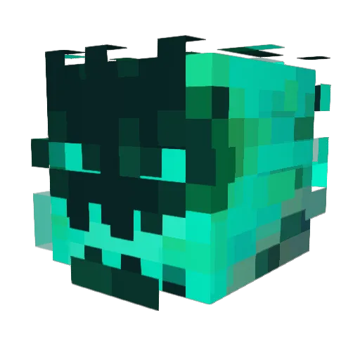 Bhamster64 Minecraft avatar head, 3D render