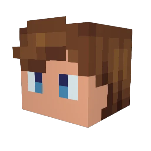 BharatTheBuilder Minecraft avatar head, 3D render