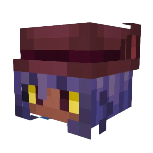 Bhasie Minecraft avatar head, 3D render