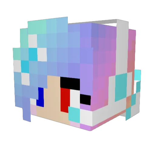 Bhavya257 Minecraft avatar head, 3D render