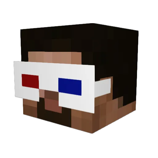 Bhenk Minecraft avatar head, 3D render