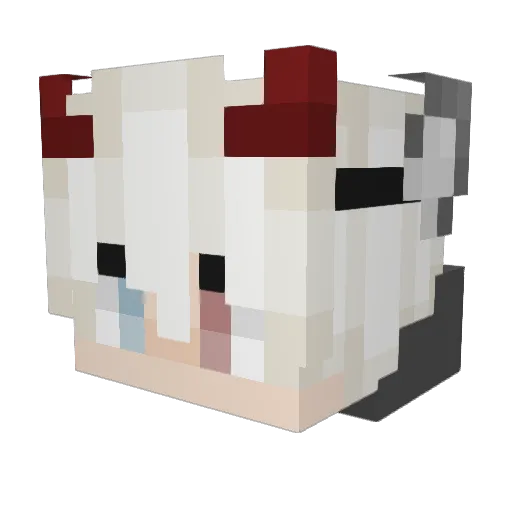 Bhoumik088 Minecraft avatar head, 3D render
