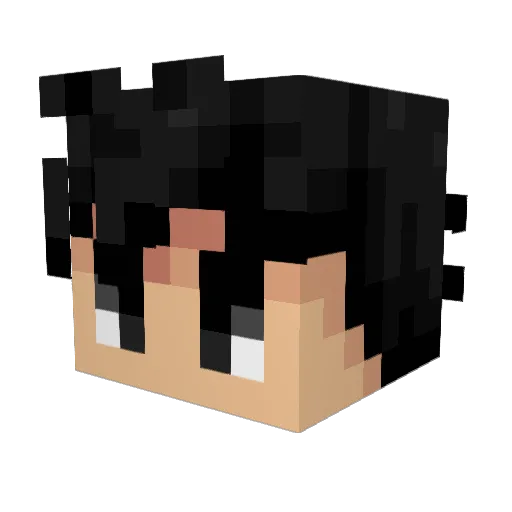 Bhozy Minecraft avatar head, 3D render