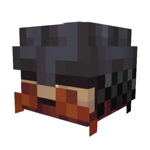 Bi0ra Minecraft avatar head, 3D render