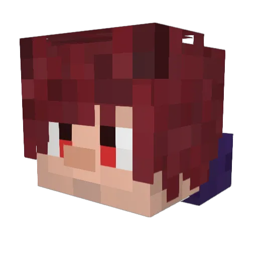 BiBtheBuilder01 Minecraft avatar head, 3D render