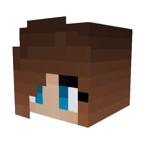 BiGBruh34 Minecraft avatar head, 3D render