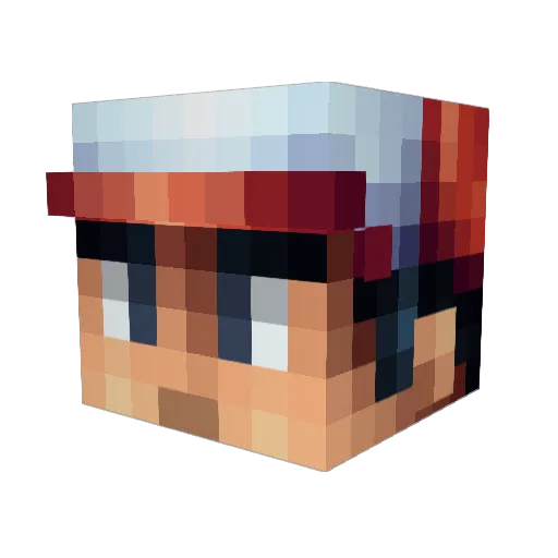 BiG_Joce Minecraft avatar head, 3D render
