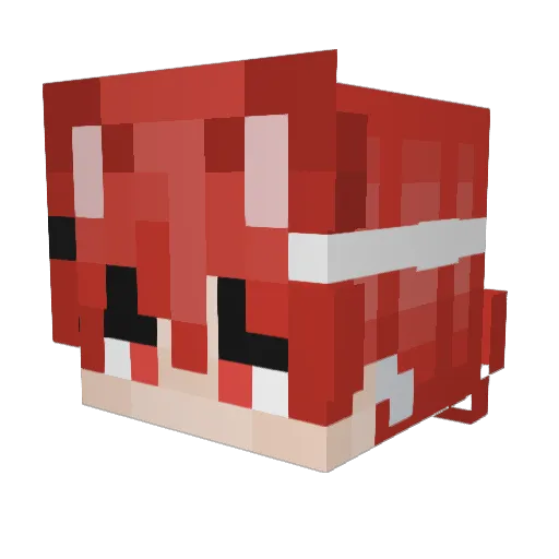 BiG_Ttt Minecraft avatar head, 3D render