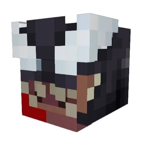 BiG_mOuSa Minecraft avatar head, 3D render