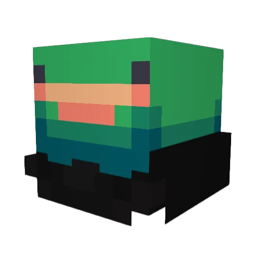 BiGrandma Minecraft avatar head, 3D render