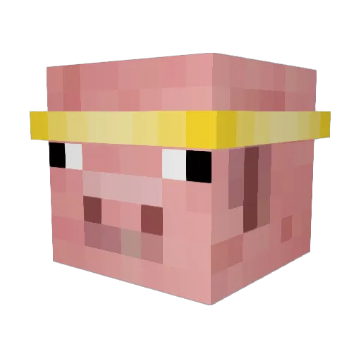 BiLKaRi Minecraft avatar head, 3D render