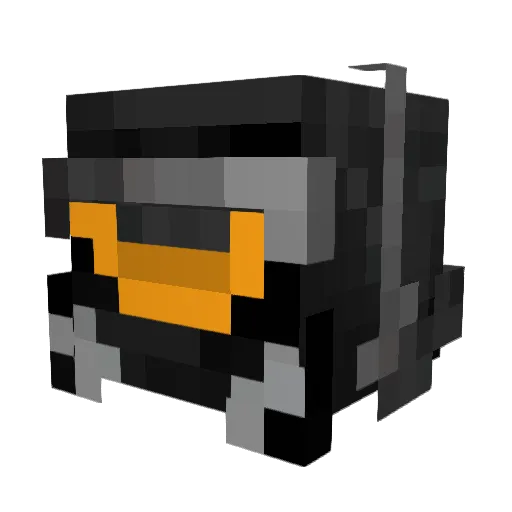 BiNca Minecraft avatar head, 3D render