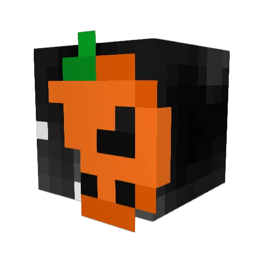 Bi_P Minecraft avatar head, 3D render