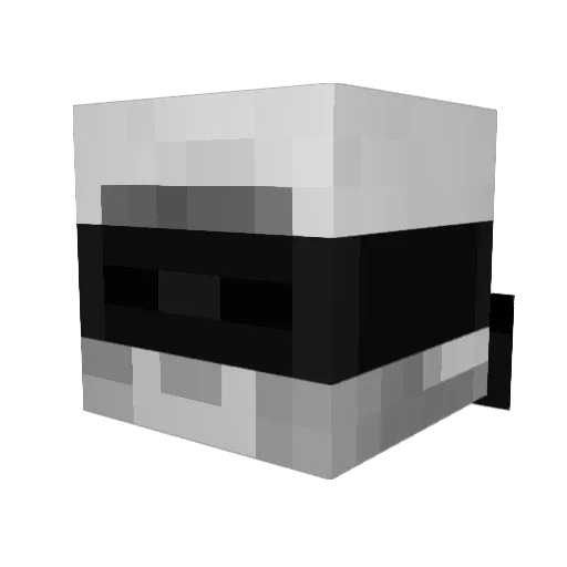Bi_mOzin Minecraft avatar head, 3D render