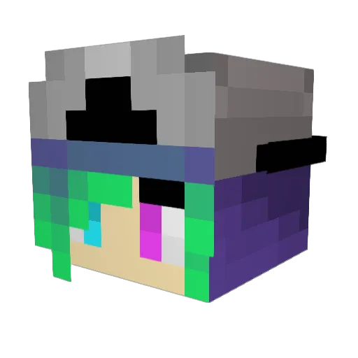 Bia731 Minecraft avatar head, 3D render