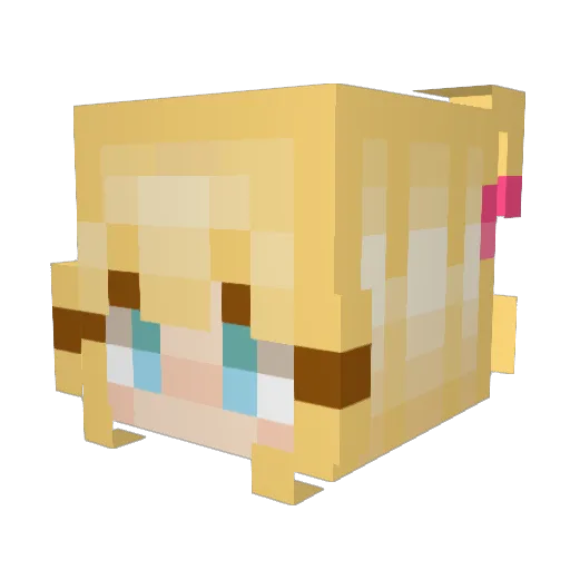 BiaOkamotoS2 Minecraft avatar head, 3D render