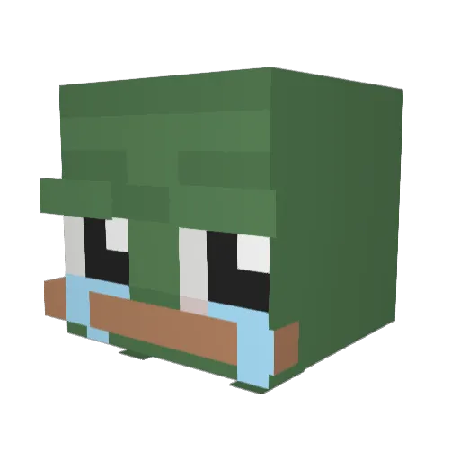 Bian_Dior Minecraft avatar head, 3D render