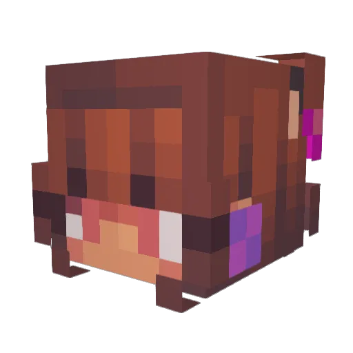 Bianca1003 Minecraft avatar head, 3D render