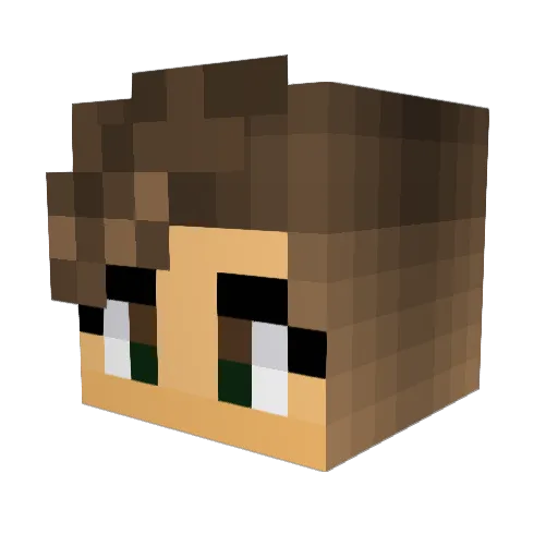 Bianca10 Minecraft avatar head, 3D render