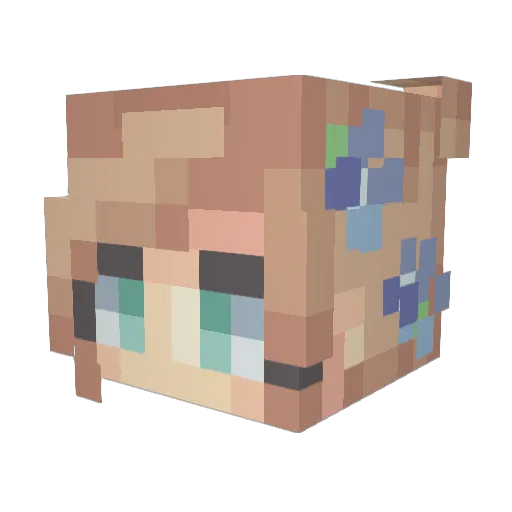 Bianca1727 Minecraft avatar head, 3D render