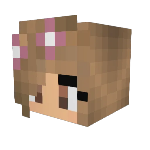 Bianca_Gamers Minecraft avatar head, 3D render