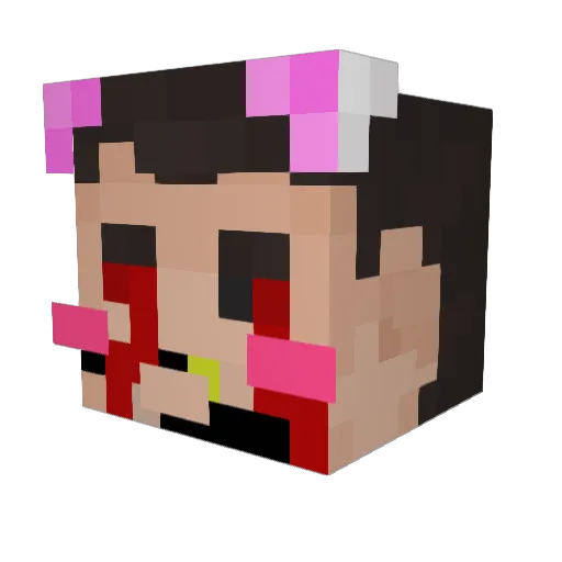 Bianca_Star Minecraft avatar head, 3D render