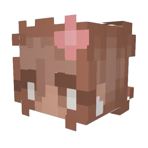 Bianca_d77 Minecraft avatar head, 3D render