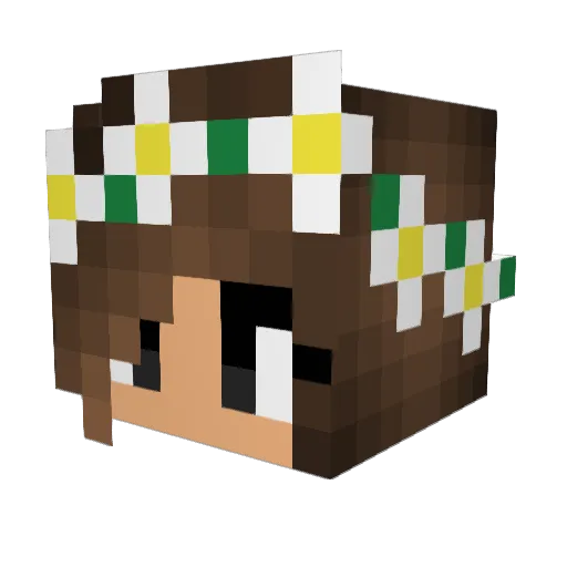 Bianca_minecraft Minecraft avatar head, 3D render