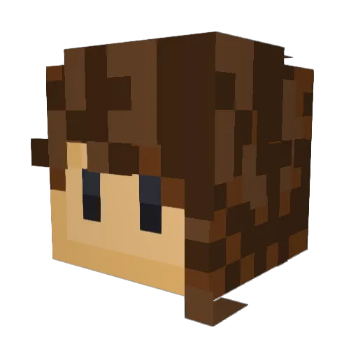 Bianda_12 Minecraft avatar head, 3D render