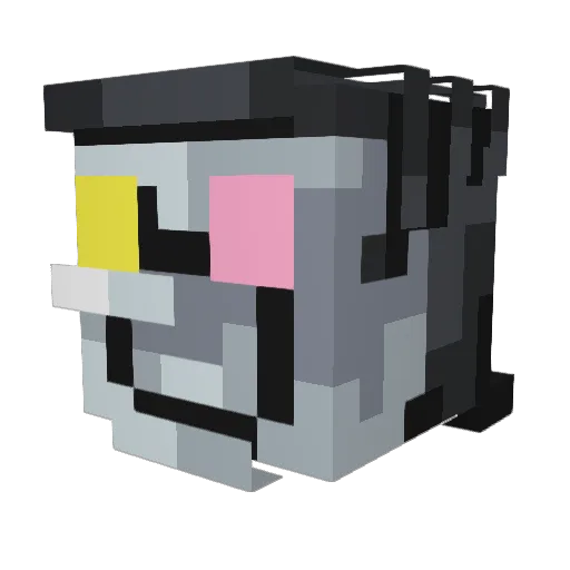 BiassedBrake828 Minecraft avatar head, 3D render