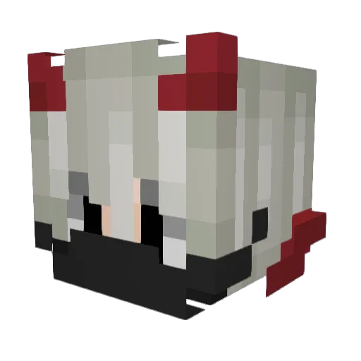 Biba_Pirate Minecraft avatar head, 3D render