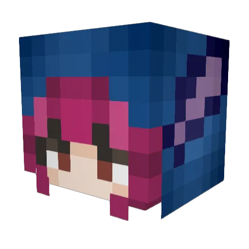 Bibbel_629 Minecraft avatar head, 3D render