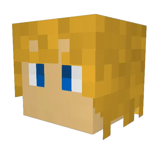 BibbyOggy Minecraft avatar head, 3D render