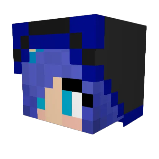 Bibedibabediboo Minecraft avatar head, 3D render