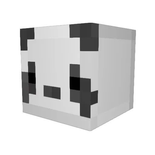 Bibens_ Minecraft avatar head, 3D render