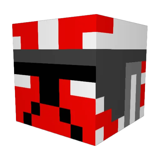 Biber567 Minecraft avatar head, 3D render