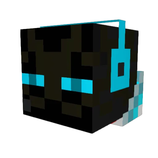 Bibi06 Minecraft avatar head, 3D render