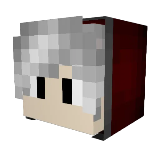 Bibibka_zip Minecraft avatar head, 3D render