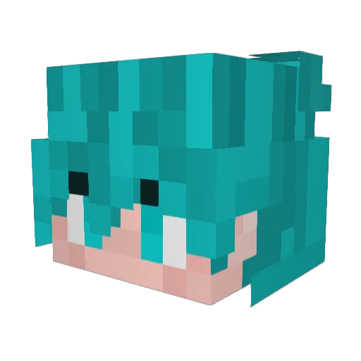 Bibinskii Minecraft avatar head, 3D render