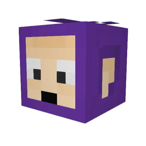 Biblestudy101 Minecraft avatar head, 3D render